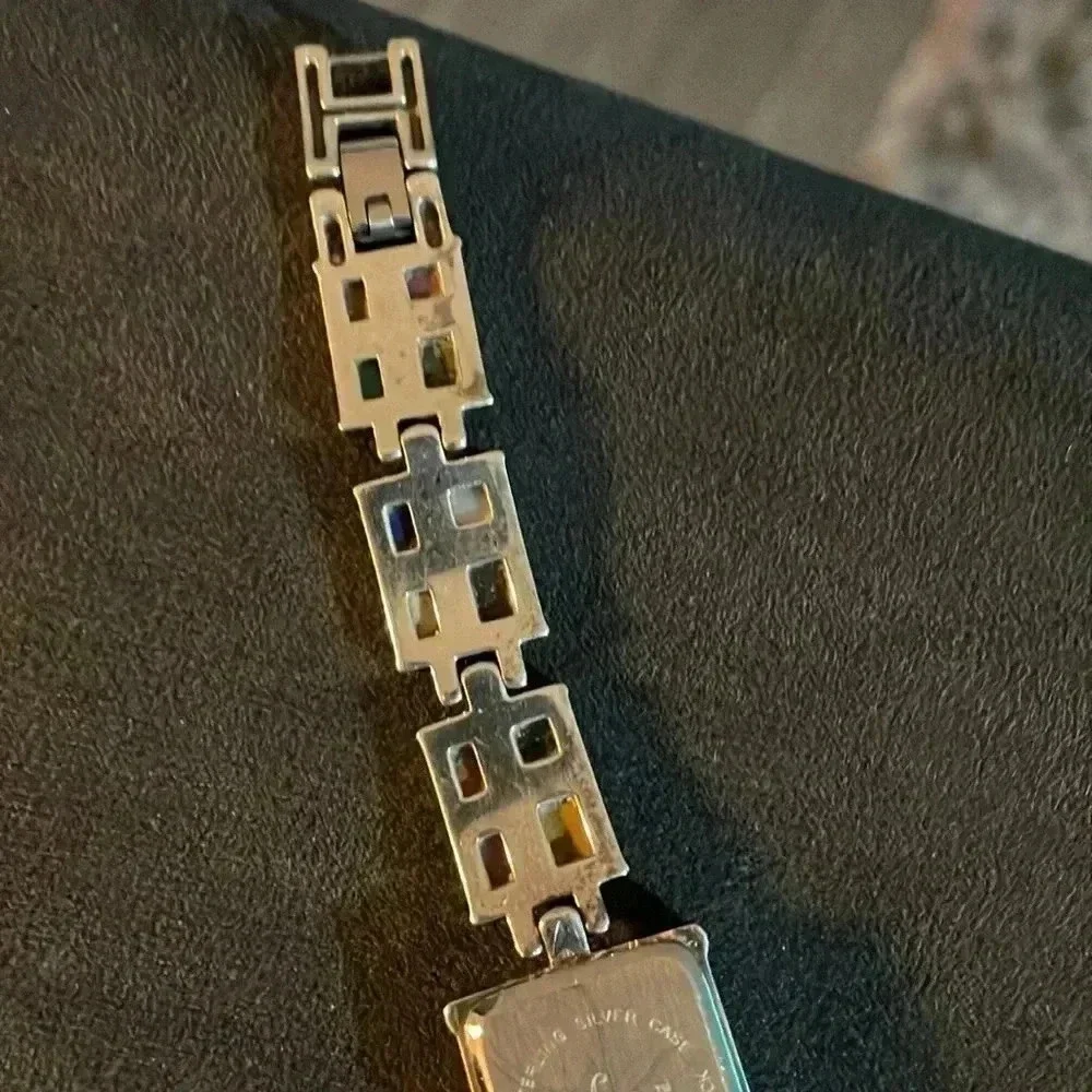 Aria Oit multi stone bracket watch